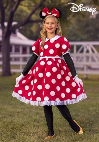 Minnie Mouse Children Costume Dress Red For Carnival