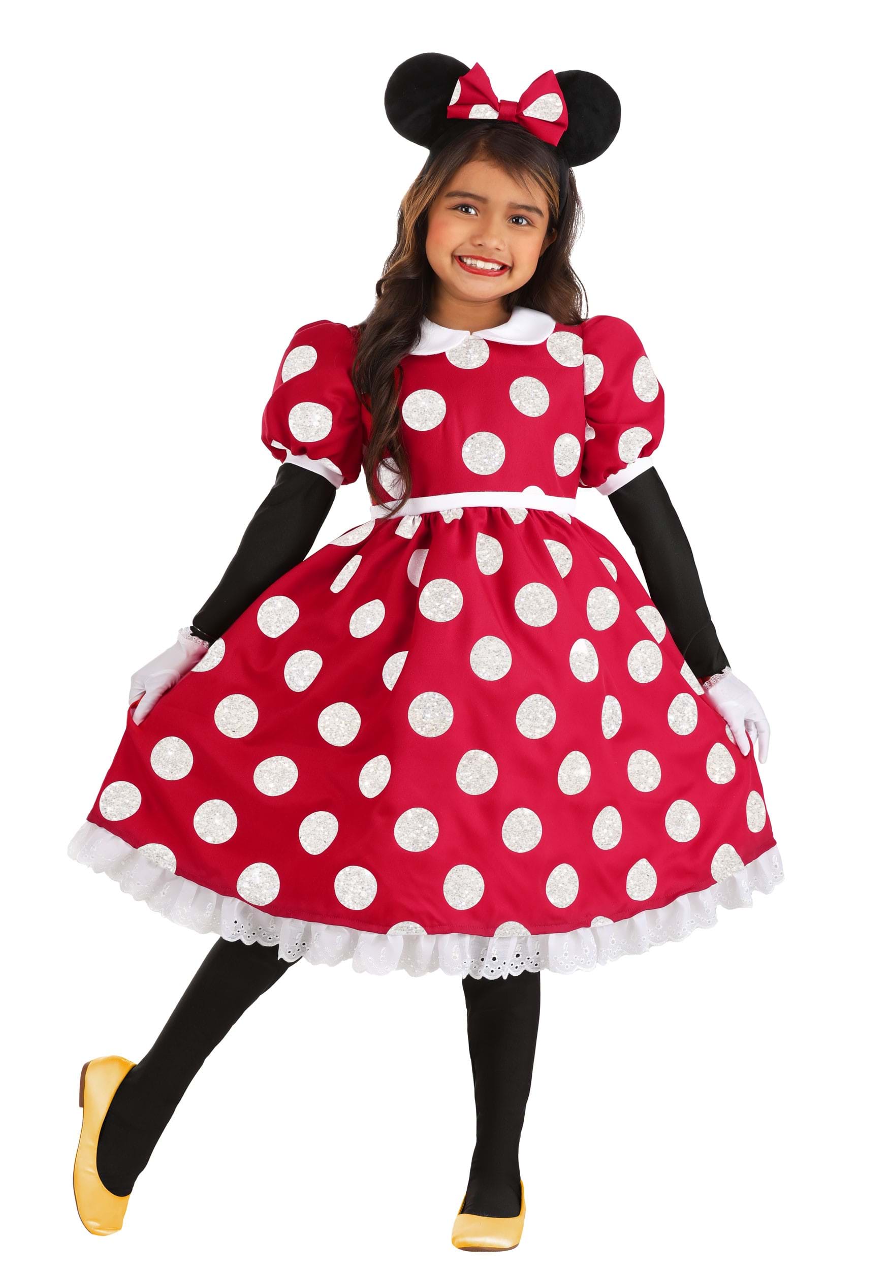 Photos - Fancy Dress Deluxe FUN Costumes  Disney Minnie Mouse Girl's Costume Black/Red/W 