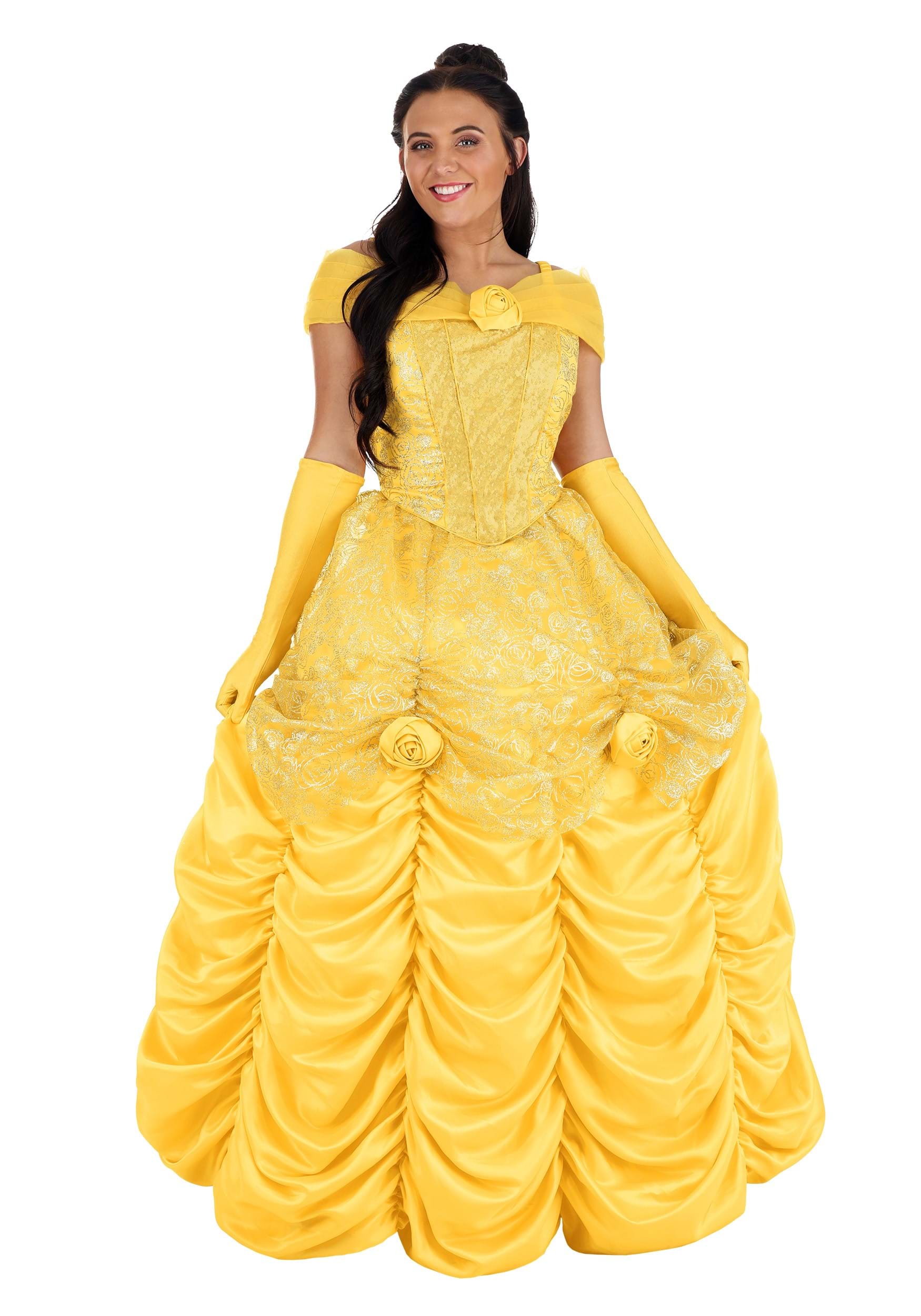 2019 New Belle Girls Dress Yellow Princess Cosplay India | Ubuy