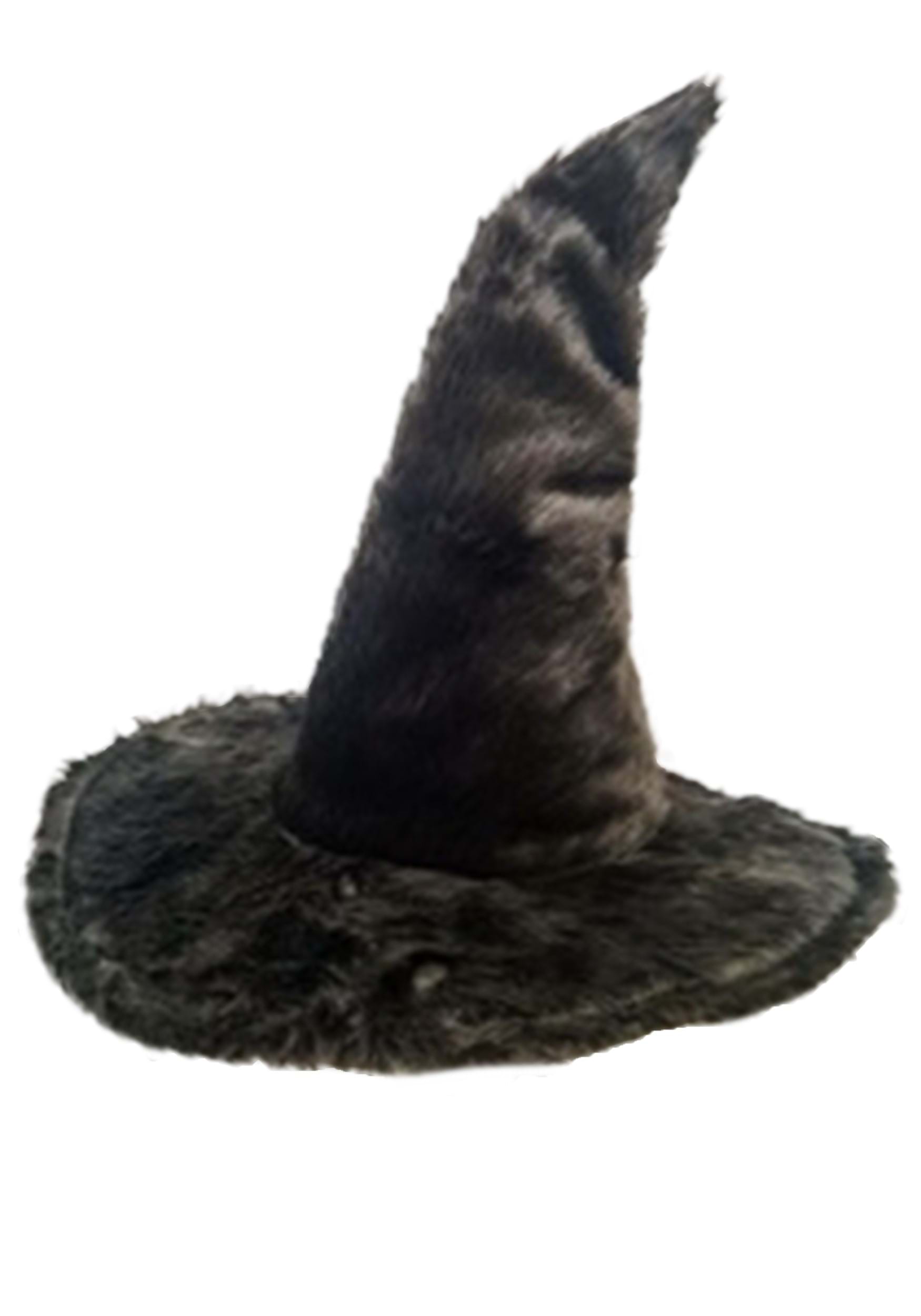 Adult Velvet Witch Hat With Fur 