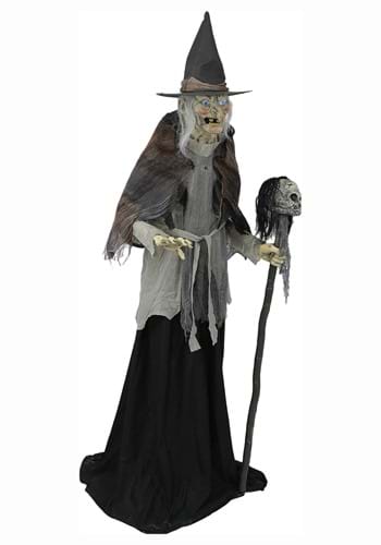 6ft Lunging Witch with DigitEye Animated Prop
