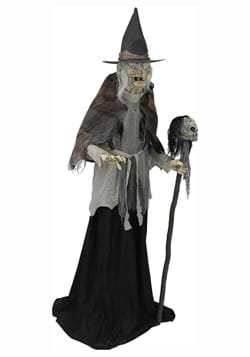 6ft Lunging Witch with DigitEye Animated Prop