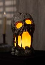 12 Inch Flaming Rotted Skull Animated Prop