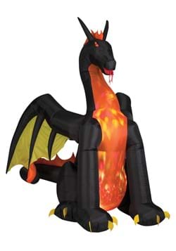 9 FT Airblown Projection Fire Dragon