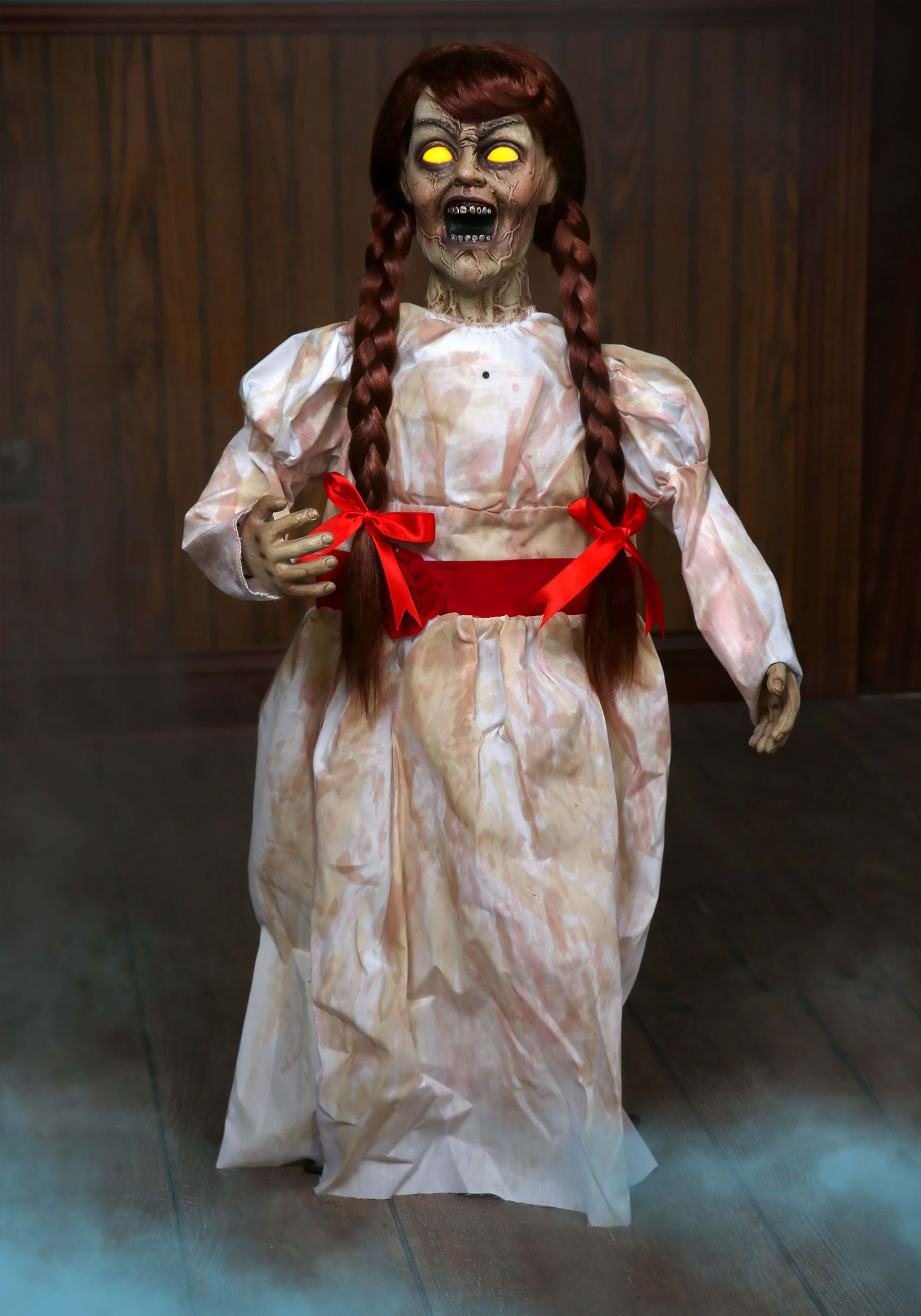 black haunted doll