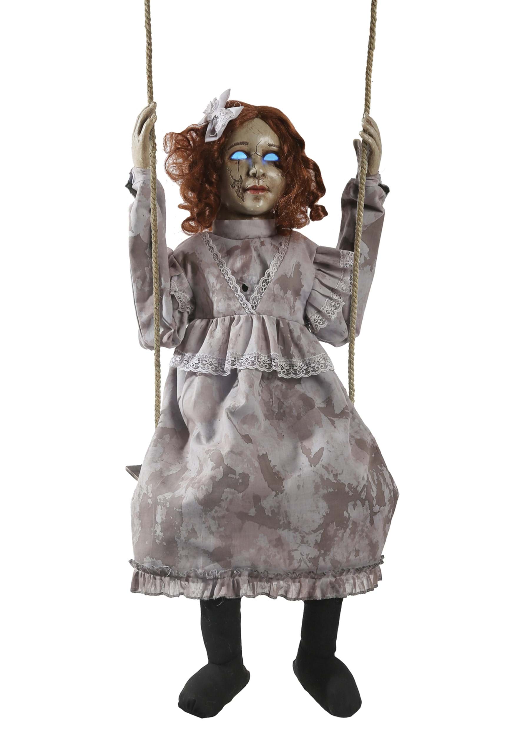 5.4FT Hanging Animated Swinging Creepy Doll Decoration | Animatronics