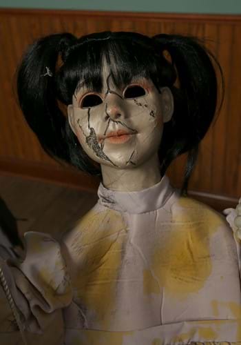 6FT Animated Ghostly Go Round with 3 Dolls Prop Decoration | Scary Decorations