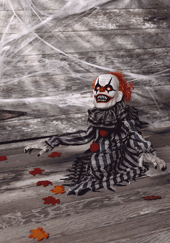 18 Inch Jumping Clown Animated Prop