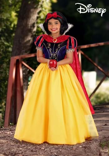 Girls Premium Snow White Costume