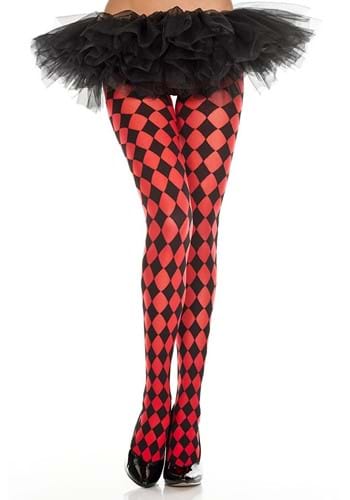 Red Diamond Jester Tights for Women