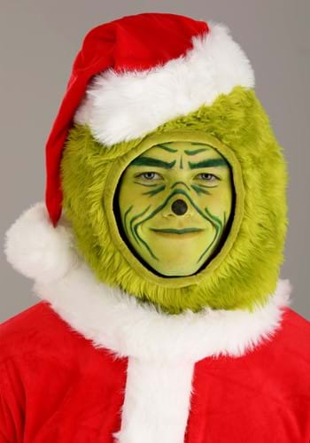 The Grinch Santa Open Face Adult Costume