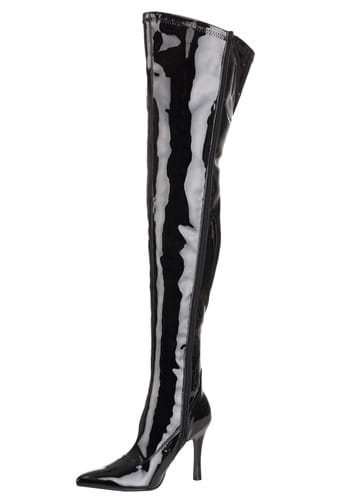 Black Patent Over the Knee Women's Boots | Black Boots/Shoes