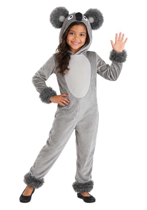Girls Hooded Koala Costume New Main