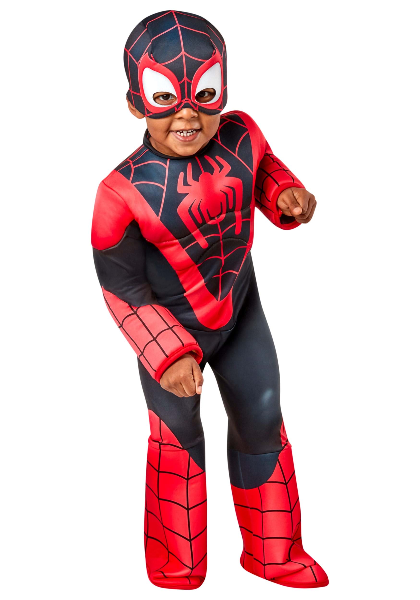 Kids Superhero Fancy Dress Cosplay Costume Spider-Man Deluxe Childs Costume 