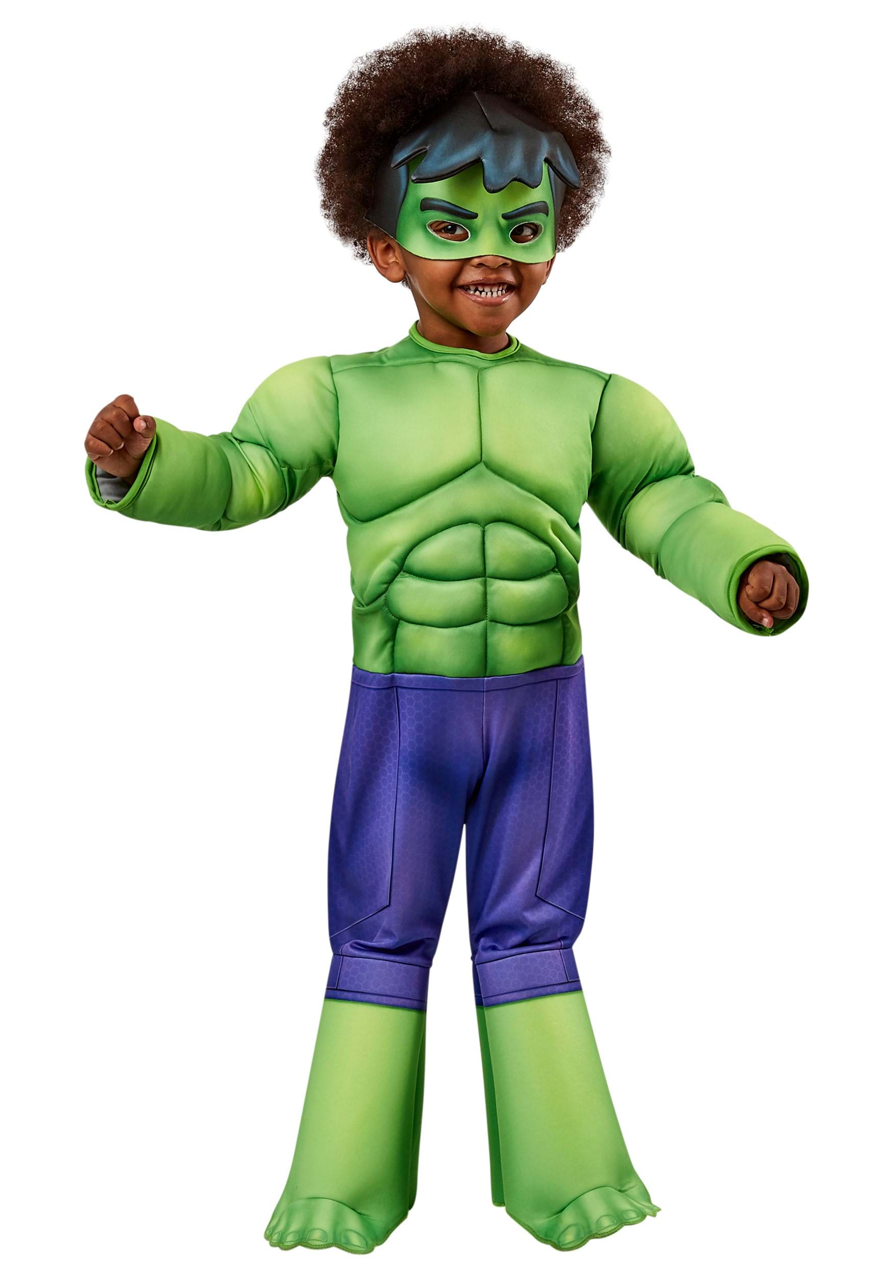 Disfraz de Marvel Deluxe Hulk para niños pequeños Multicolor Colombia