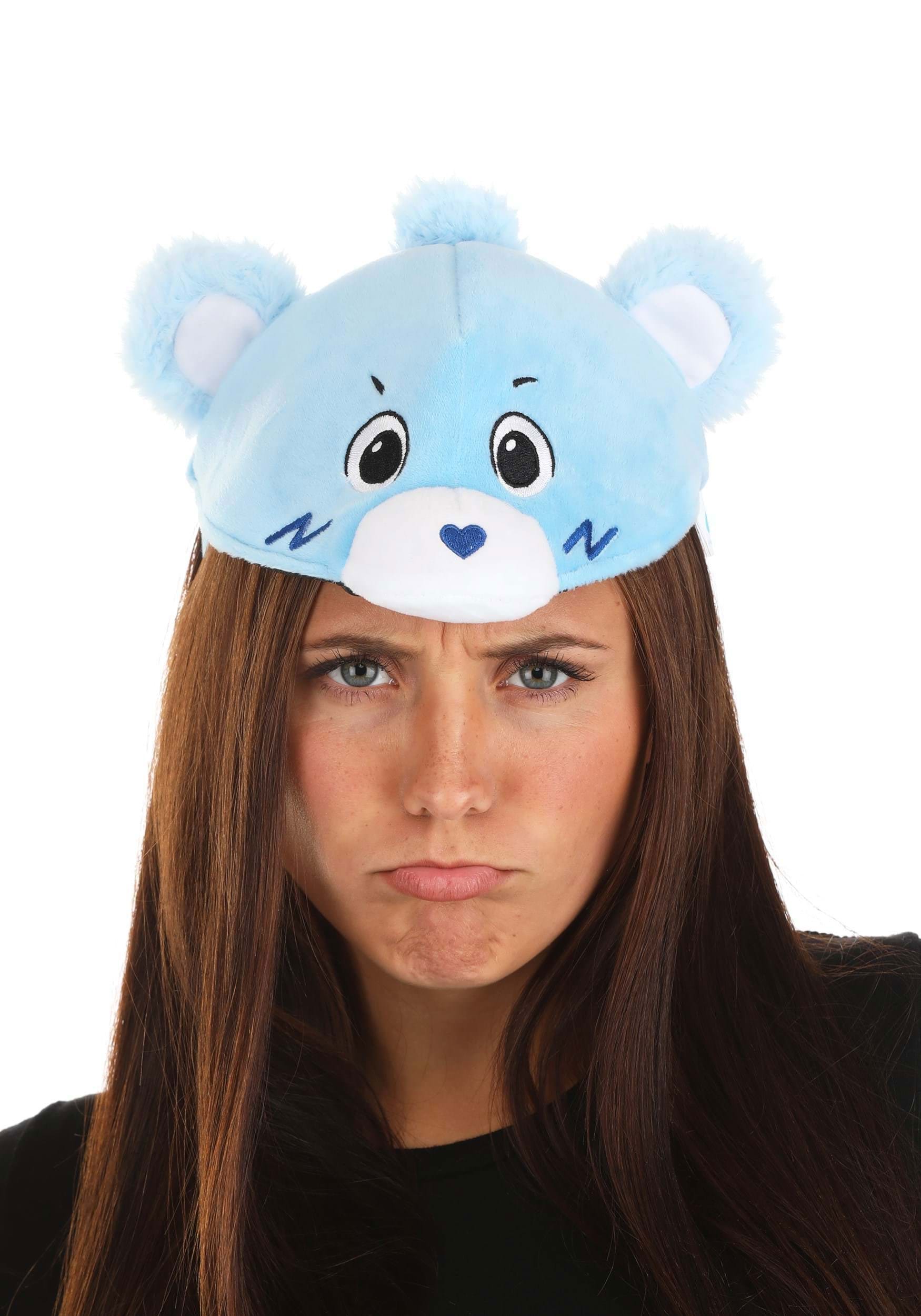 Blue Grumpy Bear Soft Headband Costume