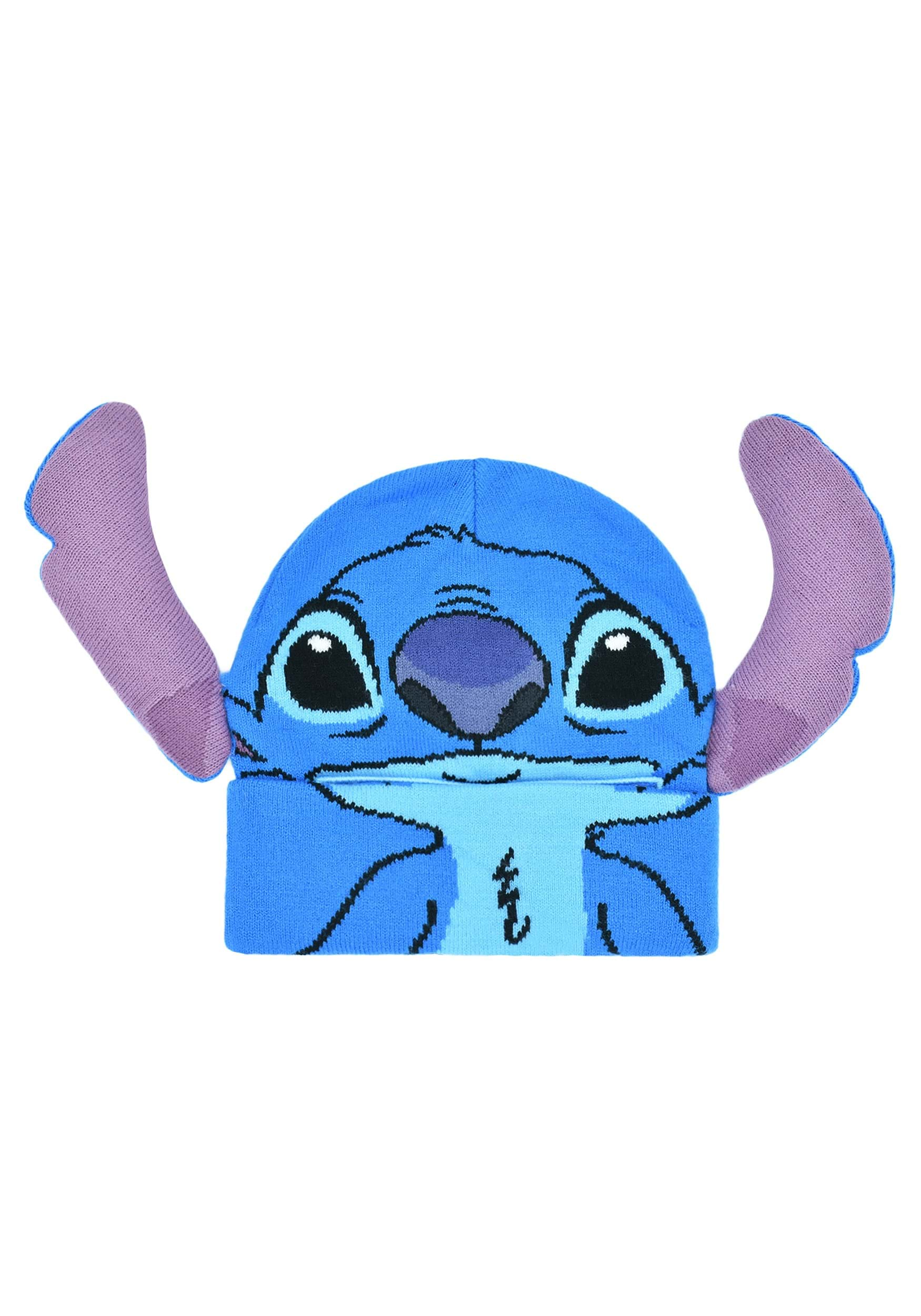 Big Face Roll Down Beanie Of Stitch