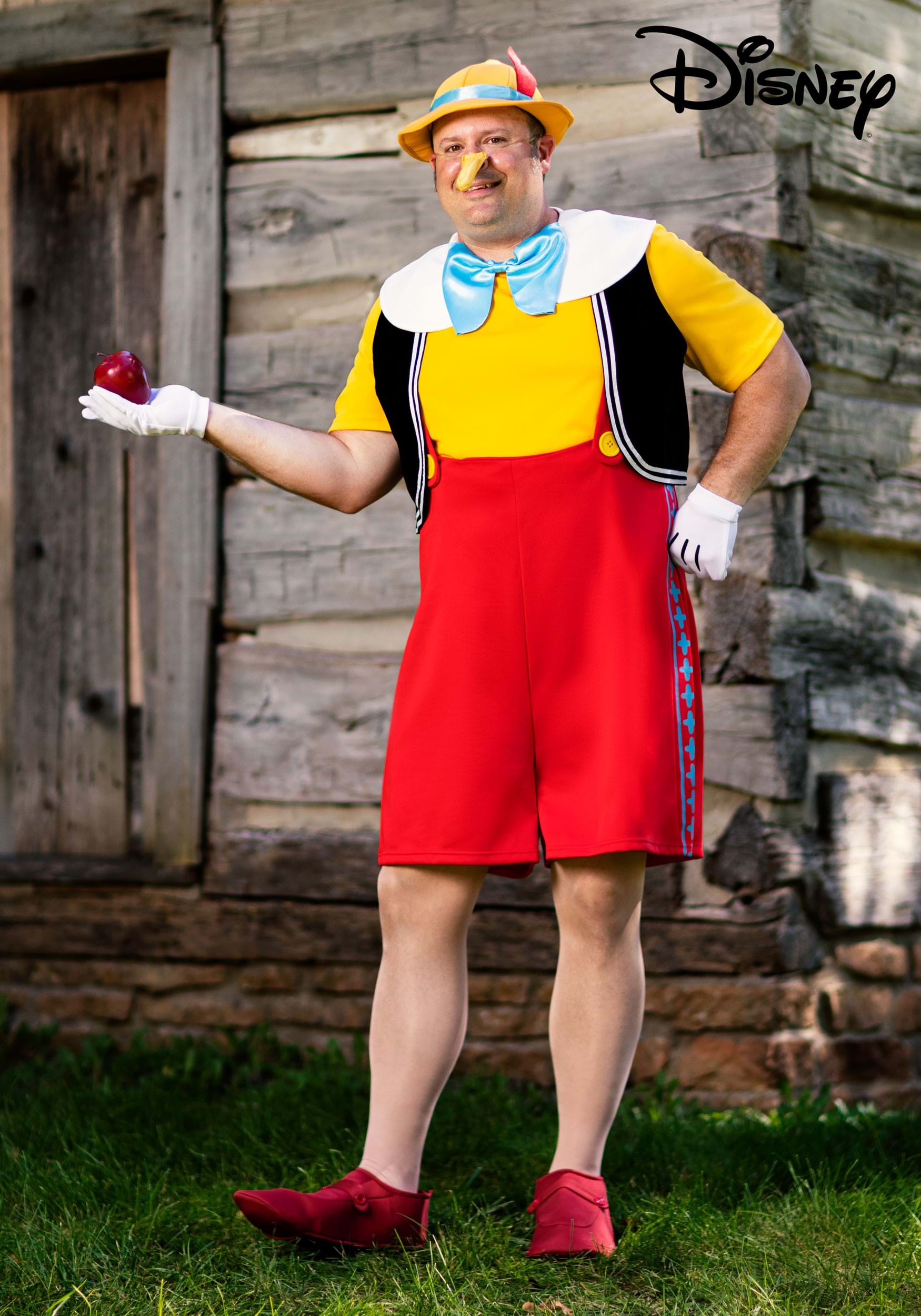 Plus Size Deluxe Disney Pinocchio Men's Costume