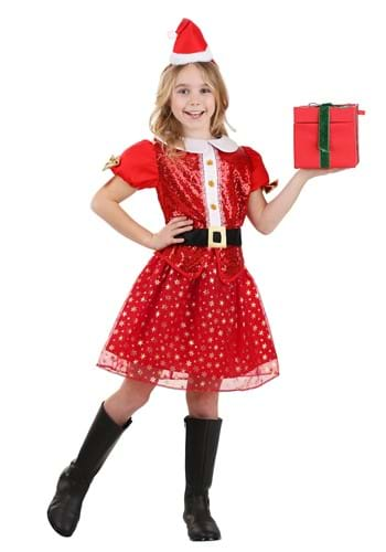 Girl's Christmas Santa Costume Dress