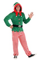 Adult Elf Jumpsuit Costume Alt 1