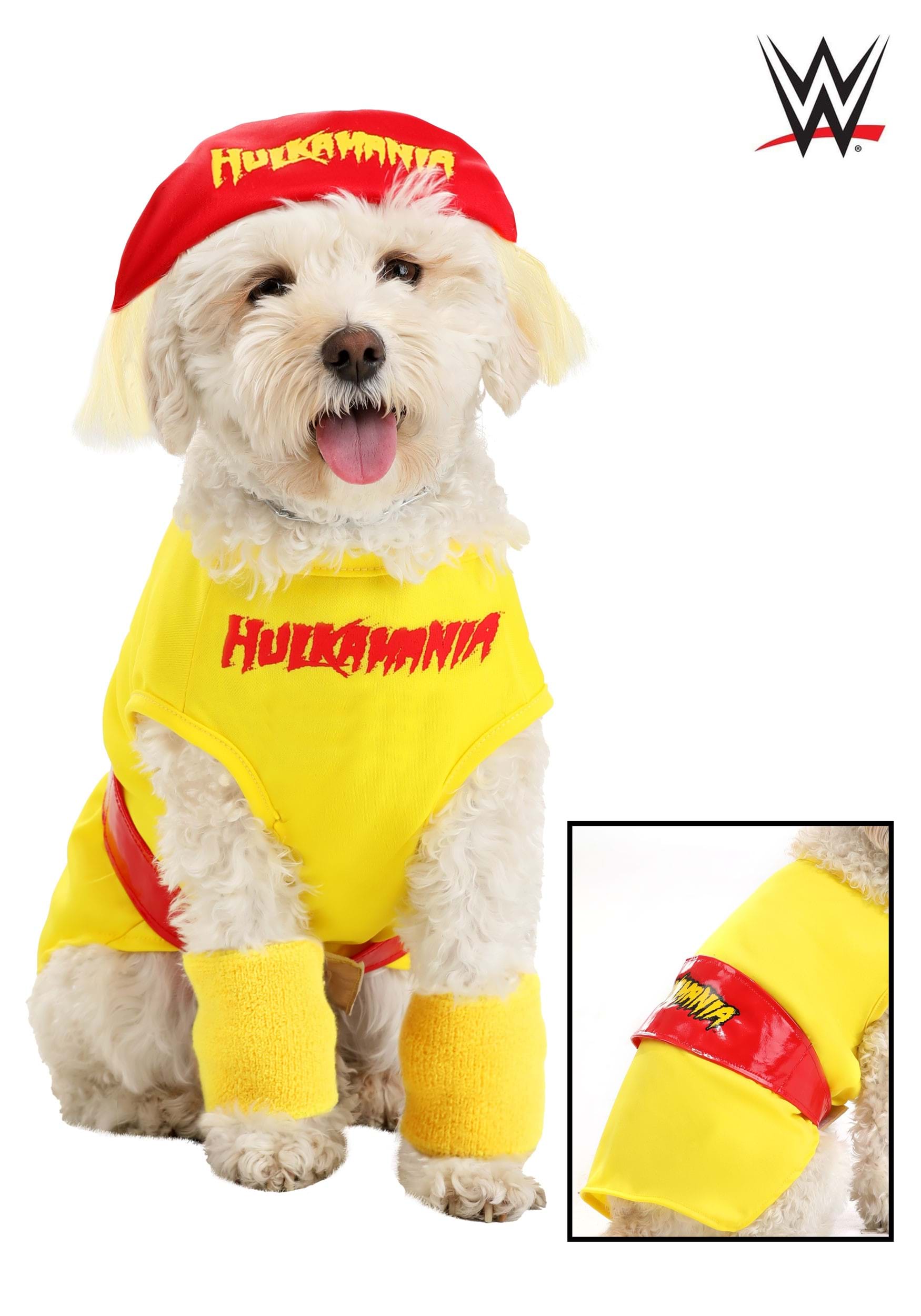 Disfraz de Hulk Hogan para perros Multicolor
