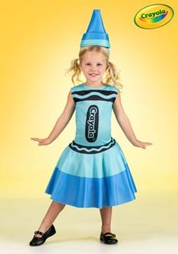 Toddler Blue Crayon Costume Dress-0