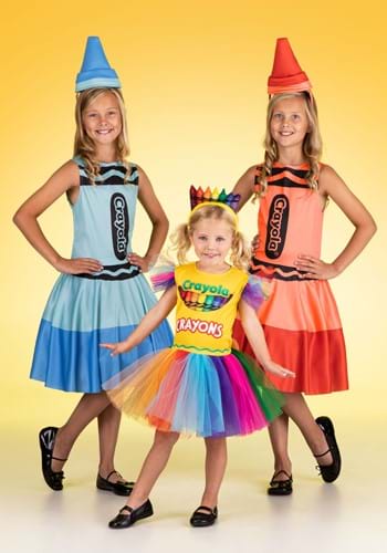 Blue Crayon Girl's Costume Dress | Toy Costumes