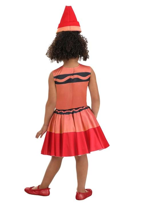 Toddler Red Crayon Costume Dress for Girl's