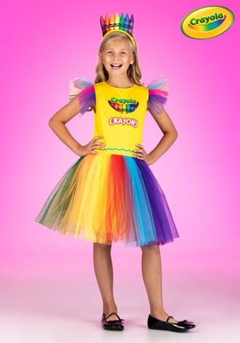 Kid's Crayon Box Costume Dress-0