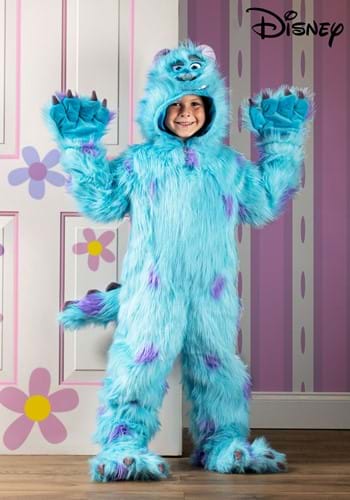 Kid's Hooded Monsters Inc Sulley Costume-1