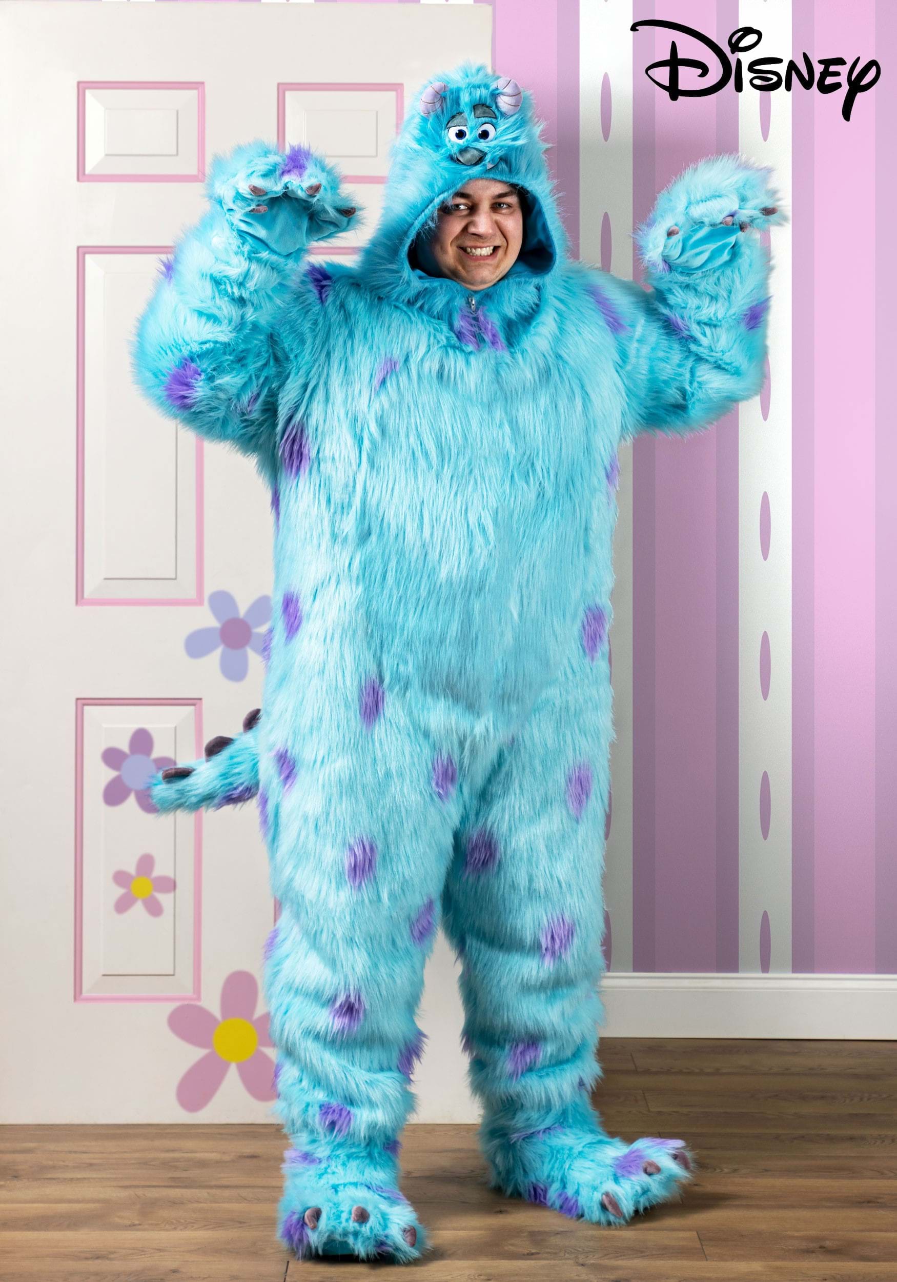 Plus Size Monsters Inc Adult Hooded Sulley Costume