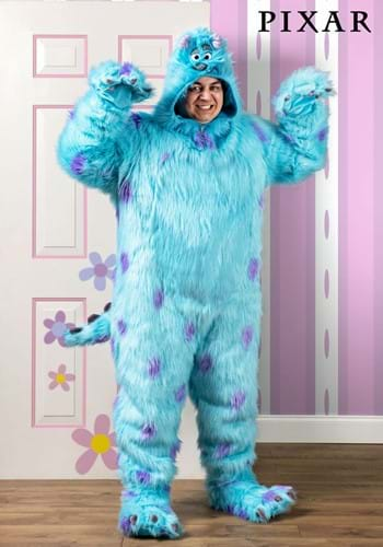 Plus Size Hooded Monsters Inc Sulley Costume-2