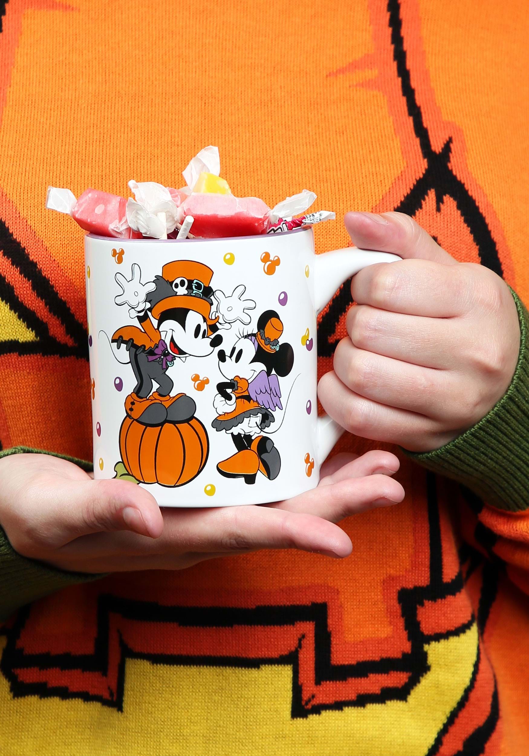 Let's Party Mickey And  Minnie Disney Halloween Mug