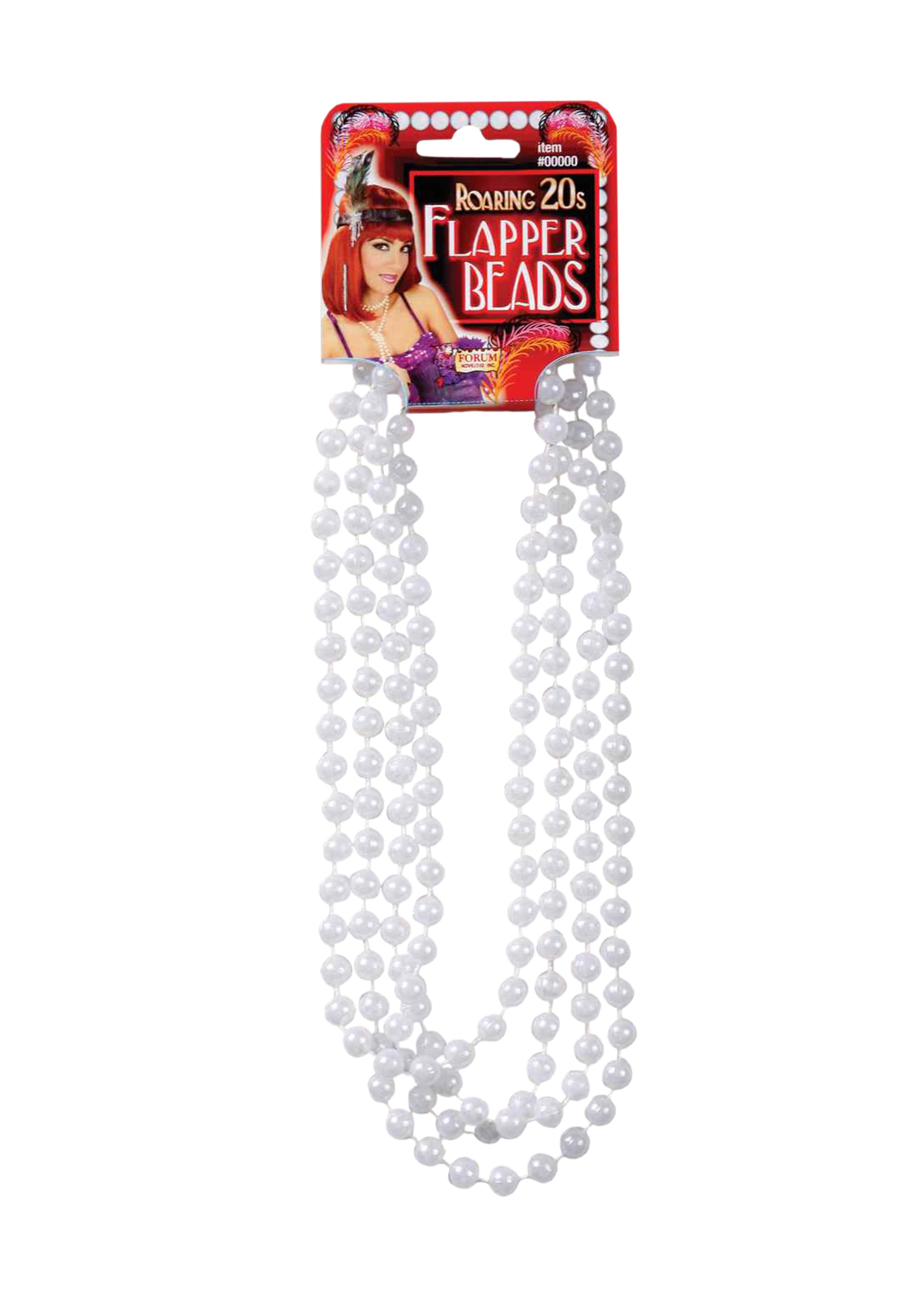 Accessorize Accessorize silver tone White faux pearl Flapper Length Beaded Necklace 
