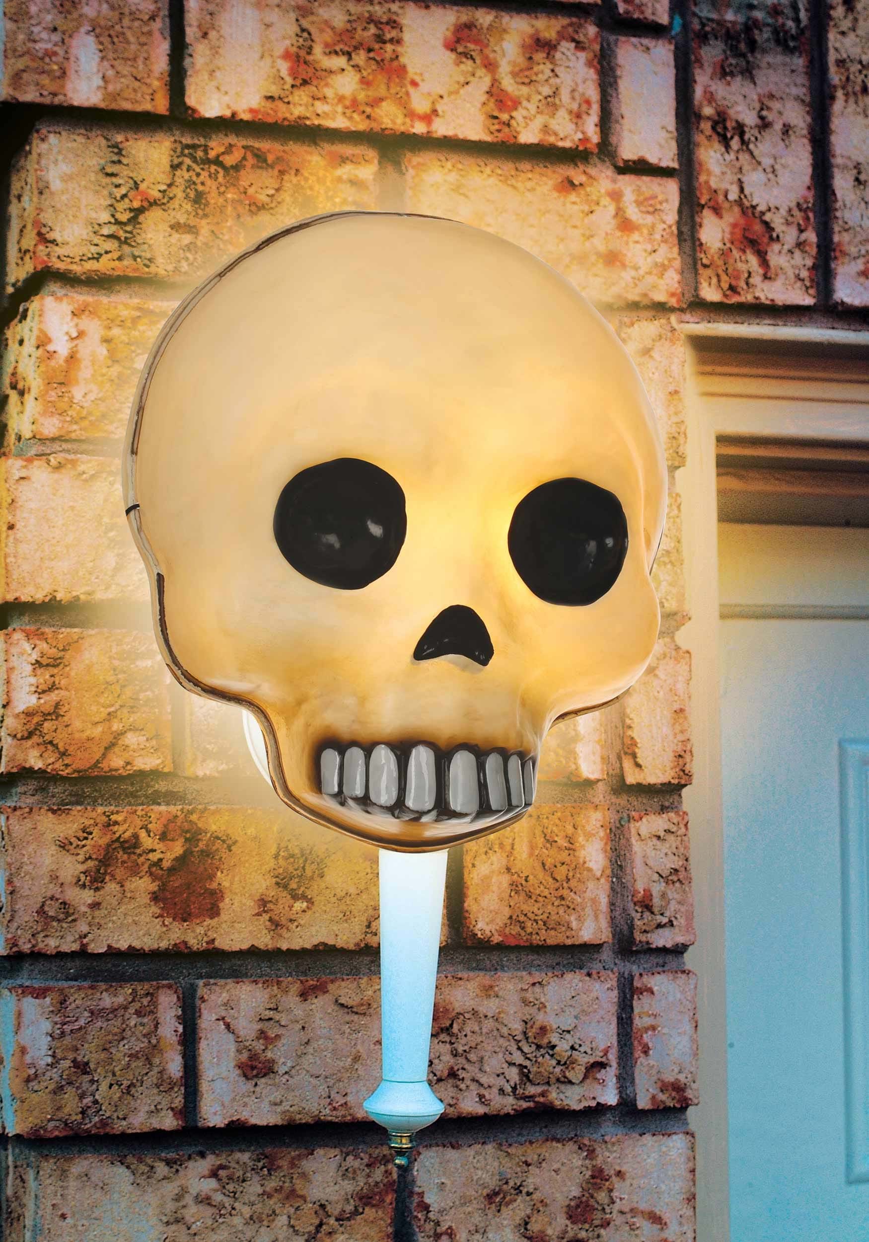 Photos - Other interior and decor COVER Seasons (HK) Ltd. Jawless Skull Porch Light  or Wall Decoration Yello 