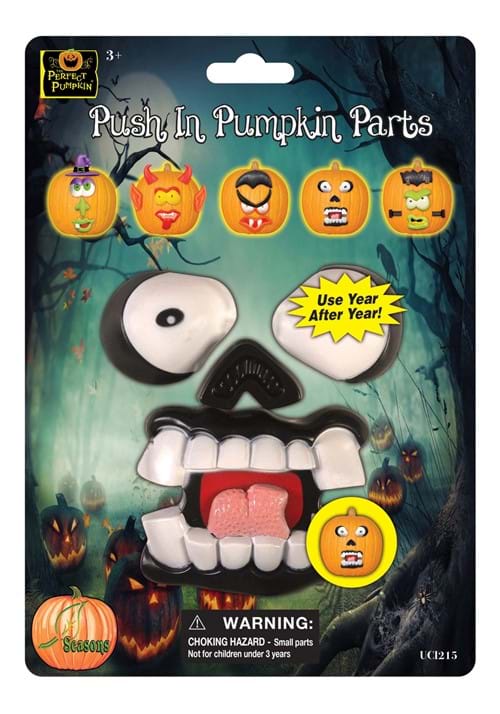 Push In Pumpkin Face Parts