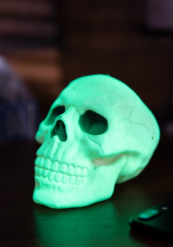 4-Inch Small Glow in the Dark Skull Decoration | Table Decorations