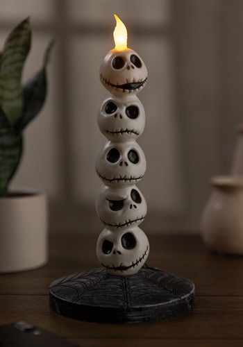 9-Inch Disney Nightmare Before Christmas Light Up Jack Skellington Candle Decoration | Disney Decorations