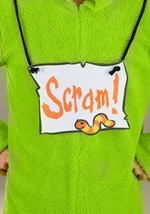 Adult Oscar the Grouch Costume Onesie Alt 5