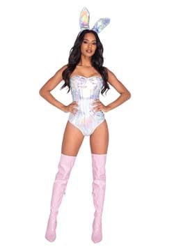 Women's Sexy Holographic Bunny Costume