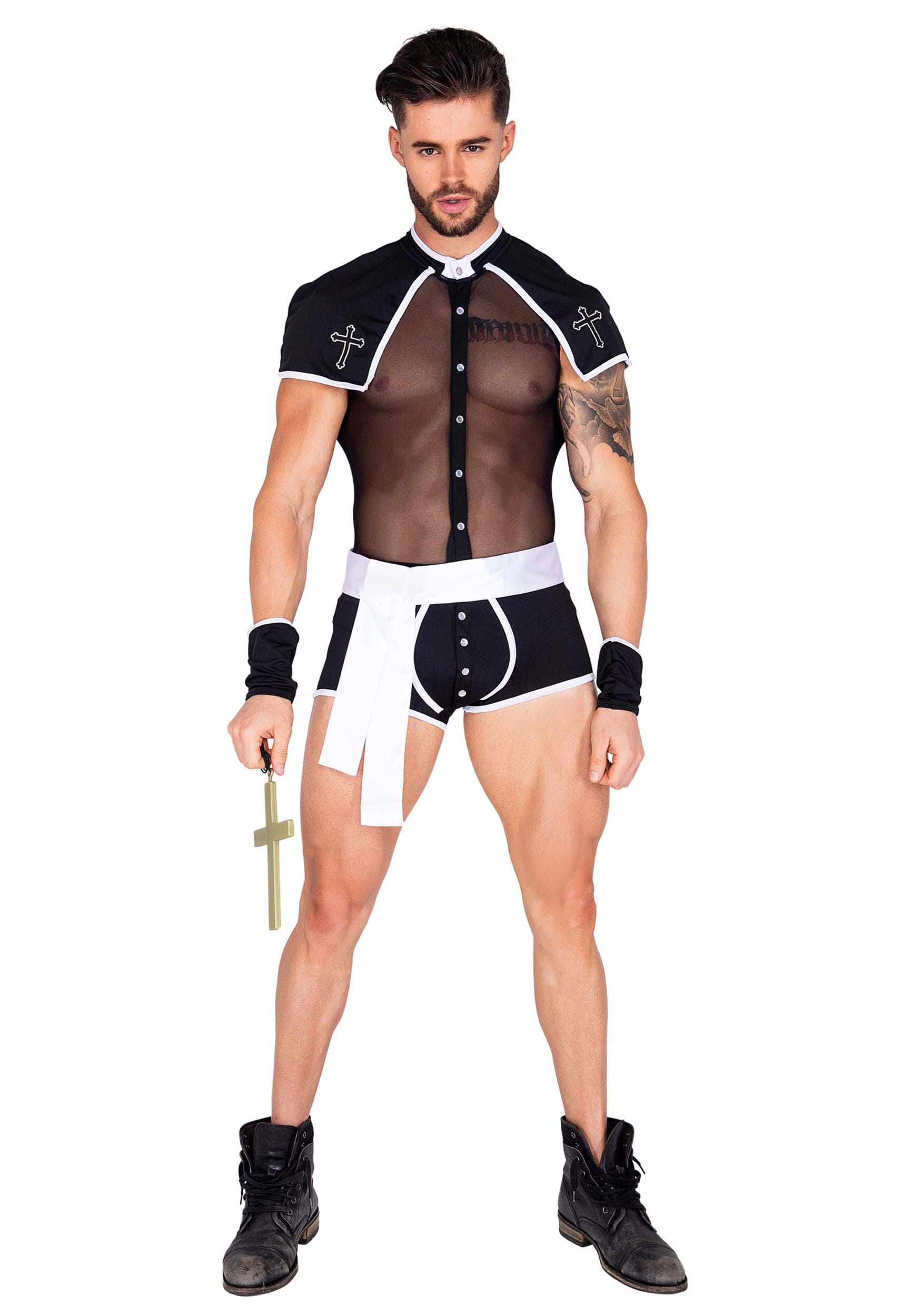 Sexy Sinful Confession Mens Costume 
