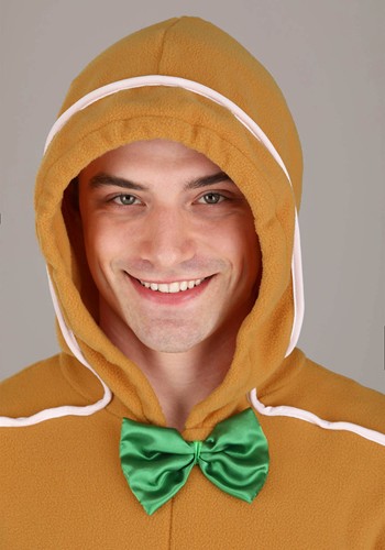Gingerbread Man Onesie Costume for Adults