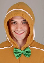 Adult Gingerbread Man Onesie Costume Alt 1