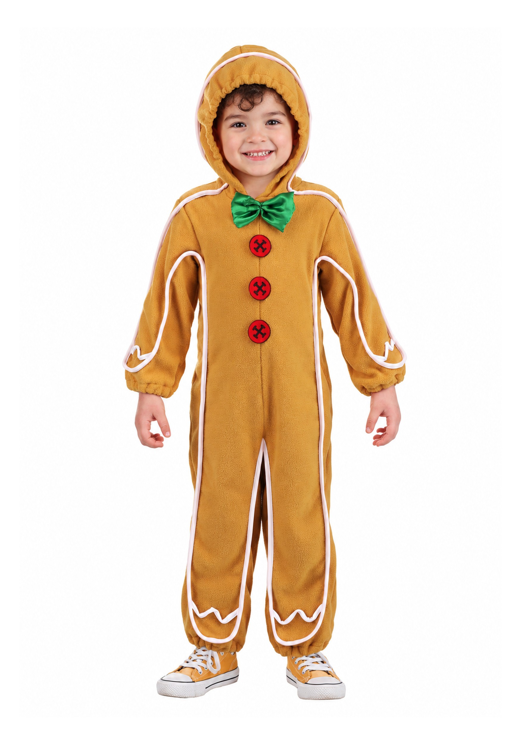 Gingerbread Man Onesie Costume for Toddlers