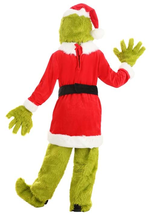 The Grinch Santa Open Face Kids Costume