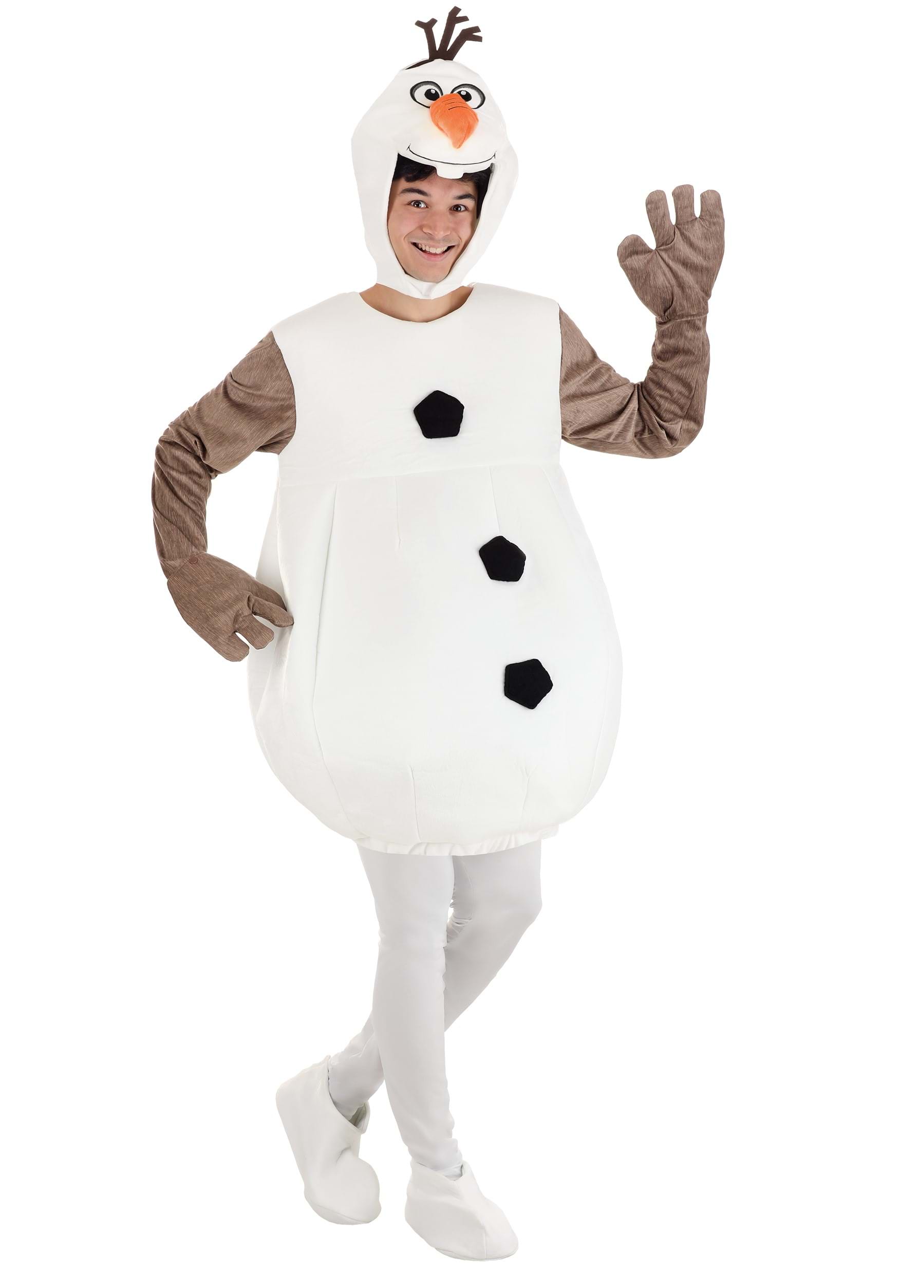 Photos - Fancy Dress FUN Costumes Frozen Olaf Costume for Adult's Orange/Brown/White