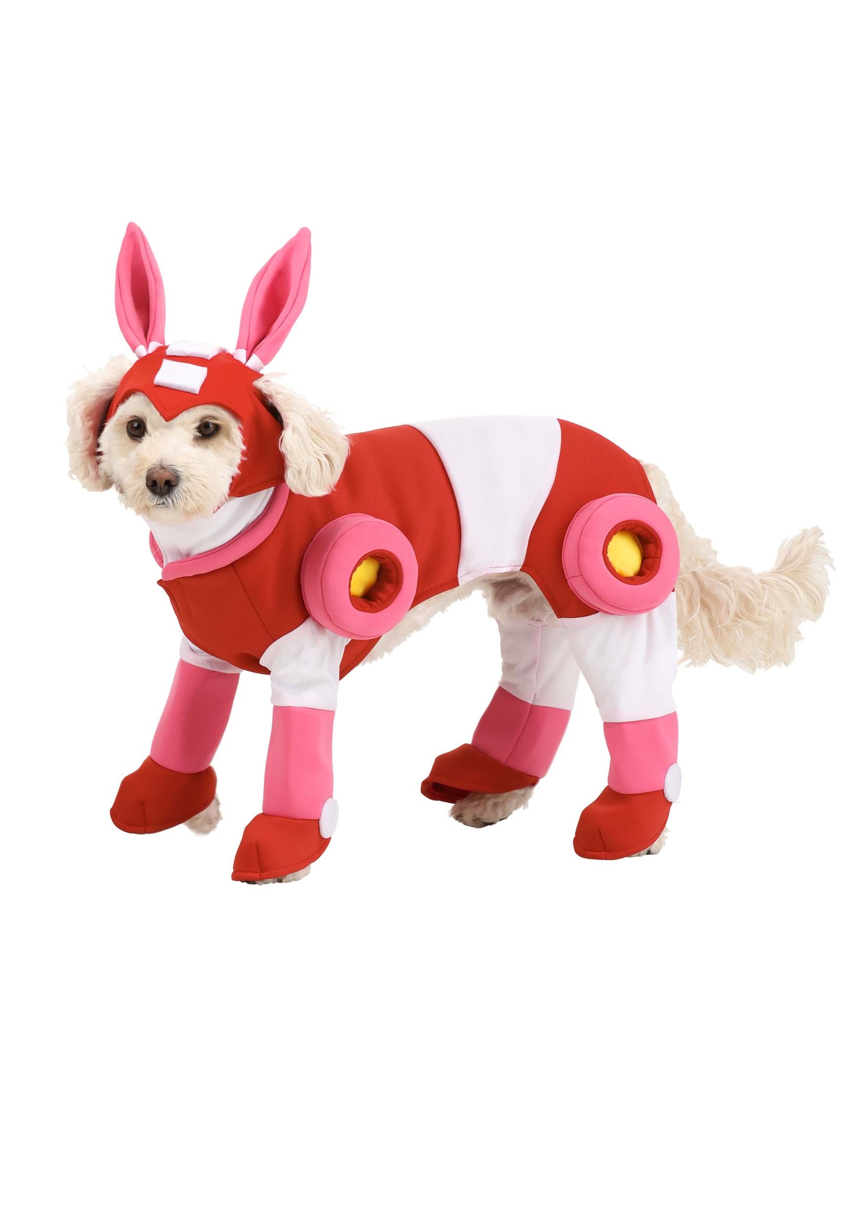 Photos - Fancy Dress MEGA FUN Costumes  Man Rush Pet Costume for Dogs Pink/Red/White 