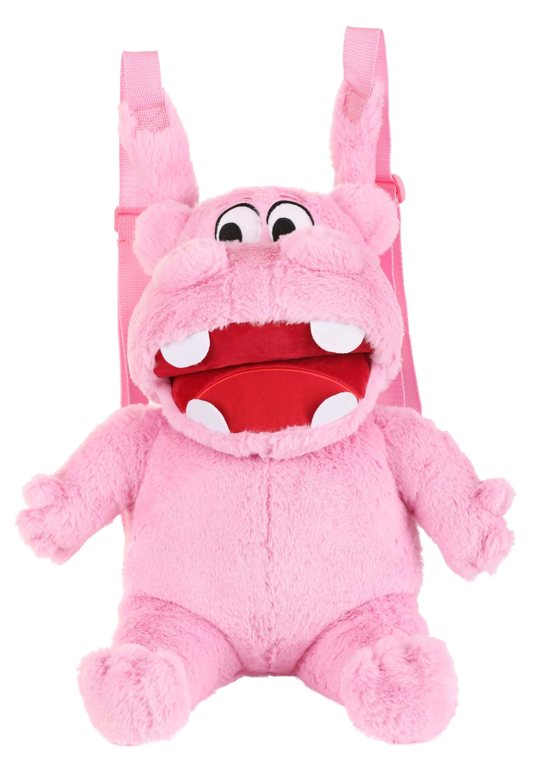 Pink Hungry Hungry Hippos Plush Backpack , Board Game Bags