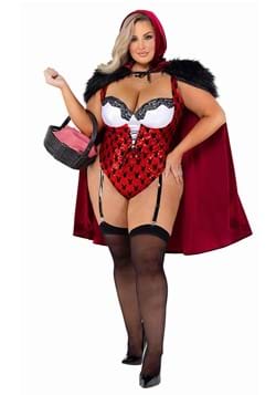 Womens Plus Playboy Red Riding Hood Costume
