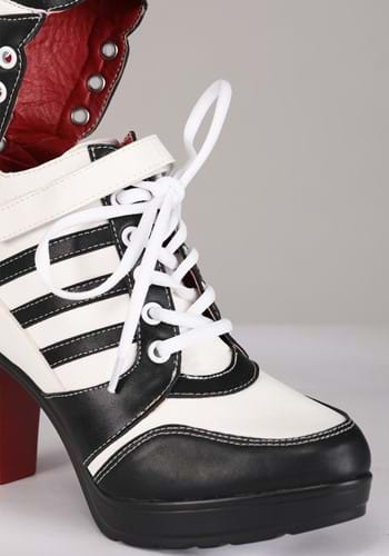 Women's Harlequin High Heel Costume Boots